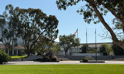Flag pole area SLO campus