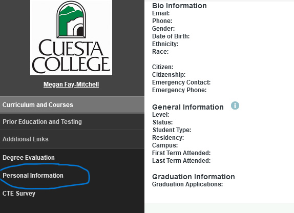 Student Profile